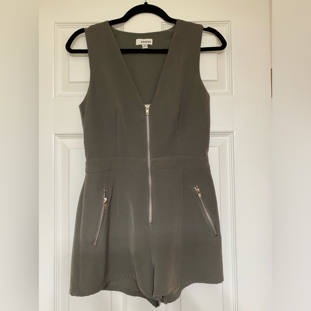 Storee Olive Green Romper
